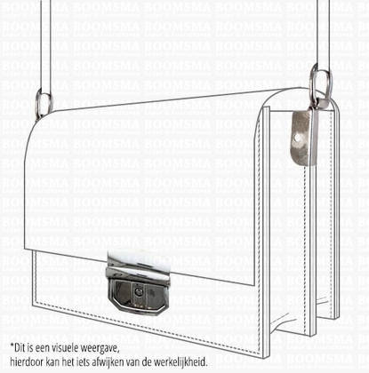 Lock luxe silver 4 × 4,5 cm (ea) - pict. 2