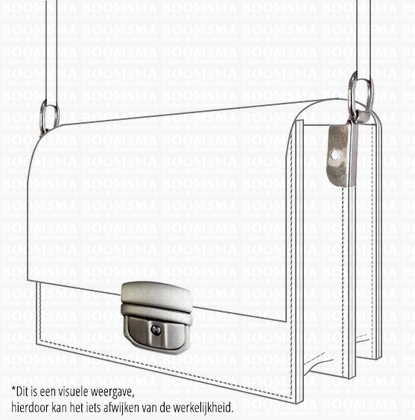 Lock luxe silver 4 × 4,5 cm (ea) - pict. 2