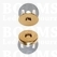 Magnetic lock thick gold Ø 18 mm (¾ inch), total thickness 5 mm (per 5) - pict. 1