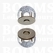 Magnetic lock thin antique brass plated Ø 14 mm , total thickness 2,5 mm (per 5) - pict. 1