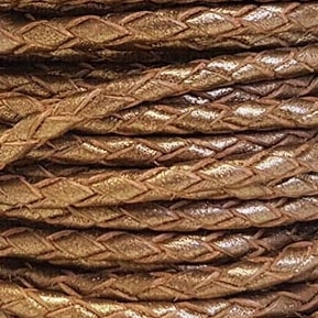 Metallic bolo cord antique brass  - pict. 2