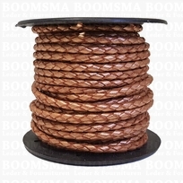 Metallic bolo cord brass (red) Ø 2,5 mm, per meter