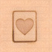 Mini 3D Stamps 'Emoji' approx. 14 x 14 mm heart decoration - pict. 1