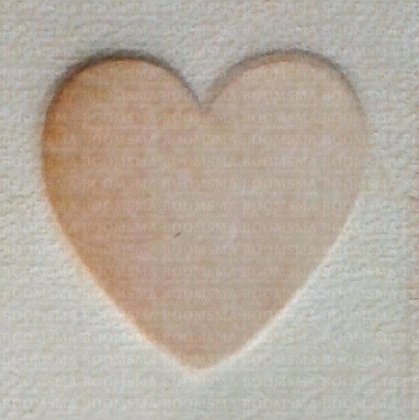 Mini 3D Stamps 'Heart' 14 x 15 mm - pict. 2