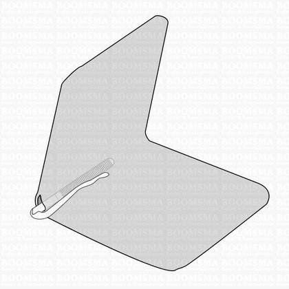 Money clip silver and gold 7 cm hook is gold per 10 pcs - pict. 2