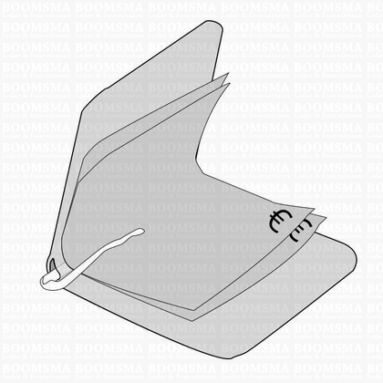 Money clip silver and gold 7 cm hook is gold per 10 pcs - pict. 3