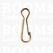 Carabiner single gold 30 mm (per 10) - pict. 1