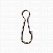 Carabiner single silver 30 mm (per 10)