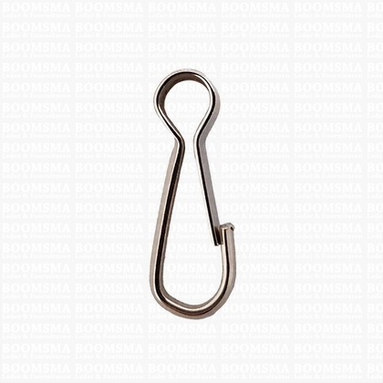 Carabiner single silver 30 mm (per 10) - pict. 1