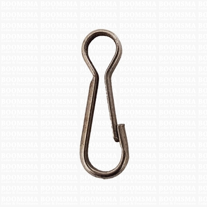 Carabiner single silver 35 mm (per 10) - pict. 1