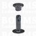 Rivets: Rivets 33 Single cap nearly black 33/10 per 100 - pict. 1