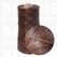 Neverstrand waxed nylon thread (6) 250 gram brown 250 gram approx. 600 meter, THIN (6) - pict. 2