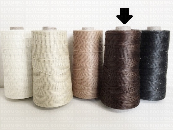 Neverstrand waxed nylon thread (6) 250 gram brown 250 gram approx. 600 meter, THIN (6) - pict. 3