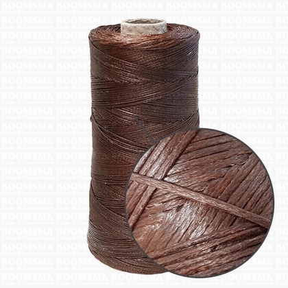 Neverstrand waxed nylon thread (6) 250 gram brown 250 gram approx. 600 meter, THIN (6) - pict. 2