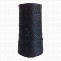 Neverstrand waxed nylon thread (6) 250 gram black 250 gram approx. 600 meter, THIN (6)