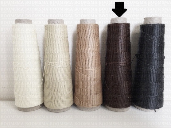 Neverstrand waxed nylon thread (6) 50 gram brown 50 gram approx. 120 meter, THIN (6) - pict. 3