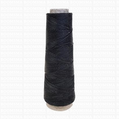 Neverstrand waxed nylon thread (6) 50 gram black 50 gram approx. 120 meter, THIN (6) - pict. 1