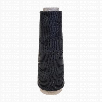 Neverstrand waxed nylon thread (8) 50 gram black Black 50 gram approx. 100 meter, thick (8)  - pict. 1