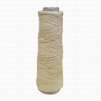 Neverstrand waxed nylon thread (8) 50 gram lightnatural Light nat. 50 gram approx. 100 meter, thick (8)  - pict. 1