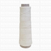 Neverstrand waxed nylon thread (8) 50 gram white White 50 gram ongeveer 100 meter, dik (8) 