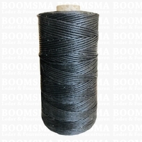 Neverstrand waxed thread (13) 250 gram black thickness approx. 1,5 mm extra thick thread