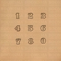 Number set normal small 12 mm (per set)
