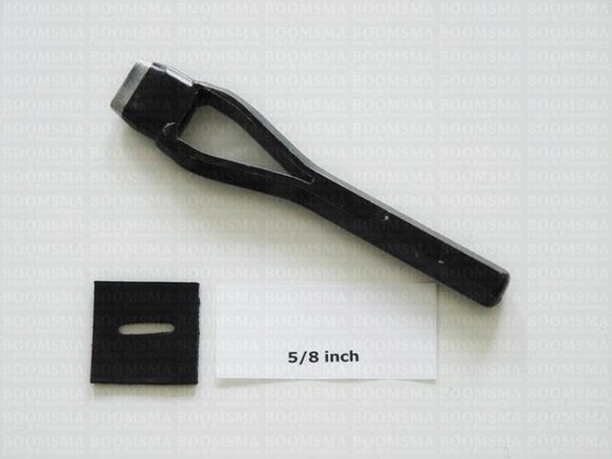 Oblong punch 'T' 5/8 inch (2) = 16 × 4 mm  - pict. 2