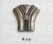Ornament OUT=OUT silver 'Zipper' with rivets colour: silver measurements: 6,4 x 6,4 cm - pict. 1