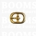 Oval centre bar buckle solid brass  12,5 mm (gold) - pict. 1