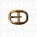 Heavy Oval centre bar buckle solid brass  16 mm (gold) lower centre bar - pict. 2