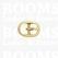 Heavy Oval centre bar buckle solid brass  16 mm (gold) lower centre bar - pict. 1