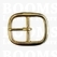 Oval centre bar buckle solid brass  32 mm (gold) - pict. 1