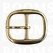 Oval centre bar buckle solid brass  38 mm (gold) - pict. 1