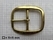 Oval centre bar buckle solid brass  43 mm (gold) - pict. 2