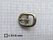 Heavy oval centre bar buckle solid brass nickel plated (low centre bar) 13 mm nickel plated - pict. 2