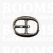 Heavy oval centre bar buckle solid brass nickel plated (low centre bar) 16 mm nickel plated - pict. 1