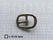 Heavy oval centre bar buckle solid brass nickel plated (low centre bar) 16 mm nickel plated - pict. 2