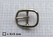 Heavy oval centre bar buckle solid brass nickel plated (low centre bar) 22 mm nickel plated - pict. 2