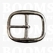 Oval centre bar buckle solid brass nickel plated 38 mm nickel plated - pict. 1