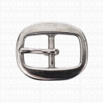 Oval centre bar buckle stainless steel 20 mm