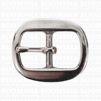 Oval centre bar buckle stainless steel 25 mm