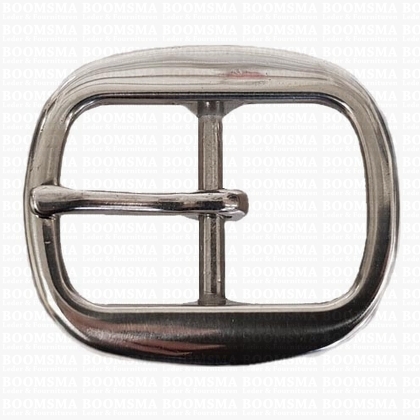 Oval centre bar buckle stainless steel 32 mm - pict. 1