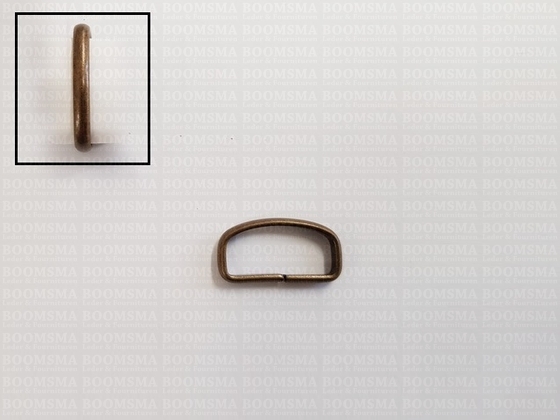 Keepers small antique brass plated 20 mm (per 10) - pict. 1