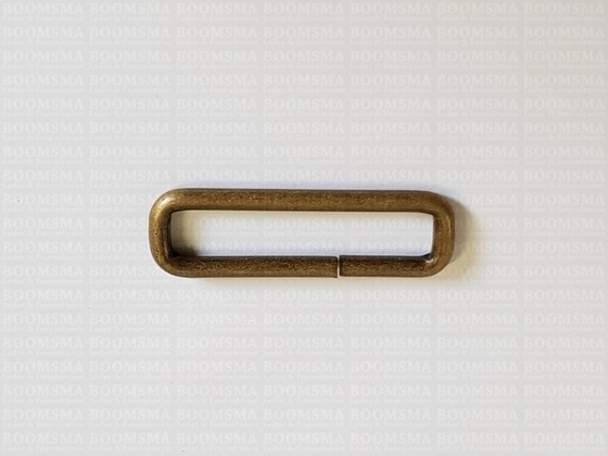 Rectangle loop antique brass plated 40 mm (per 10) - pict. 2