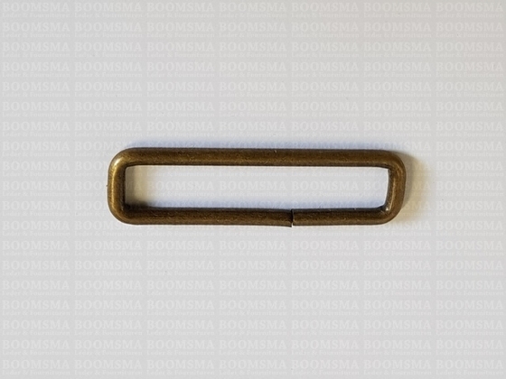 Rectangle loop antique brass plated 50 mm (per 10) - pict. 2