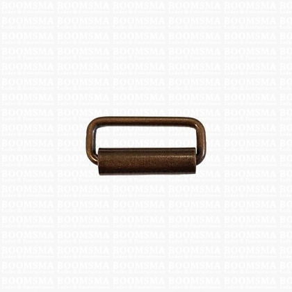 Rectangle loop with roller antique brass plated 20 mm (6 mm height) - pict. 1
