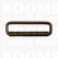 Rectangle loop with roller antique brass plated 40 mm (ea) (8 mm height) - pict. 1
