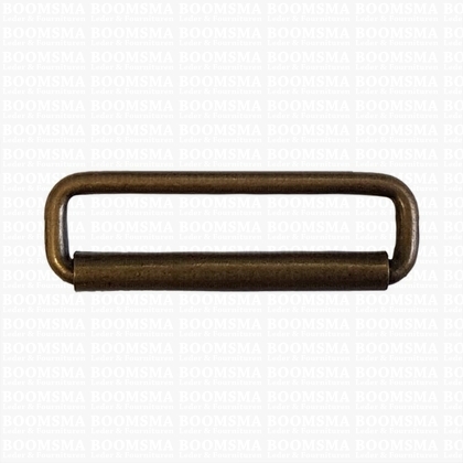Rectangle loop with roller antique brass plated 40 mm (ea) (8 mm height) - pict. 1