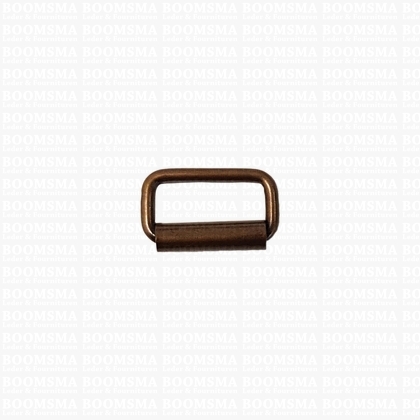 Rectangle loop with roller antique brass plated 16 mm (6 mm height) - pict. 1