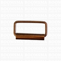 Rectangle loop with roller red antique brass plated 25 mm (ea) (10 mm height)